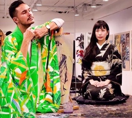 Customer wearing Sumo Vintage